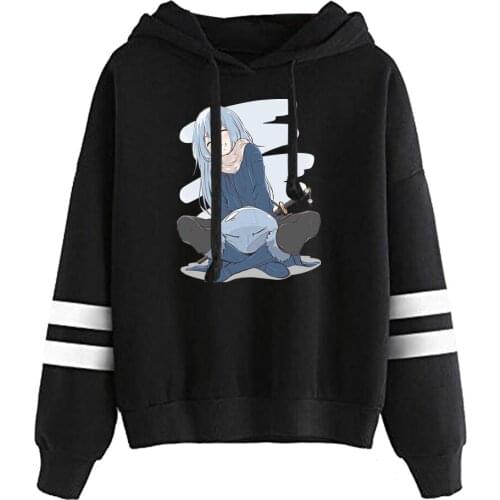 2021 That Time I Got Reincarnated as a Slime Parallel Bars Hoodie Sweatshirts Casual Hooded Men/Women Autumn Winter Pullovers
