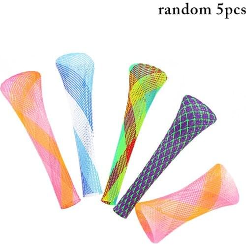 5PCS Cat Spring Tube Toy Stretchable Kitten Spring Toy Cat Interactive Toy Pet Chew Toy Cat Coil Kitten Teaser Toy Random Color