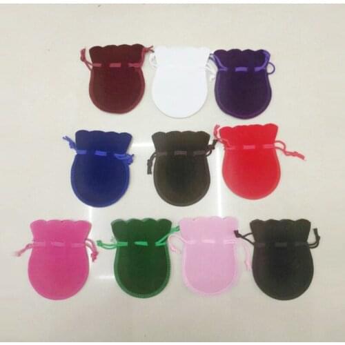 10Pcs Gourd Velvet Pouch Gift Bag Round Flannel Bag Small Drawstring Pouches Gift Bags for Jewelry Packaging Wedding Storage Bag