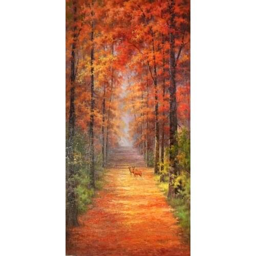 100%HandPainted High Quality Oil Painting on Canvas European-style landscape Canvas Painting Wall Art Picture for HomeDecoration