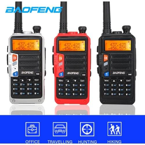 2019 BaoFeng UV-5R Pro Powerful Walkie Talkie CB Radio Transceiver 8W 10km Range Portable Radio for hunt forest city upgrade 5R