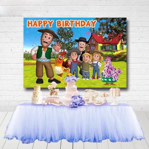 6 Options La Granja De Zen N Backdrops Boys Newborn Baby Shower Birthday Party Photocall Farm Photography Backgrounds Custom