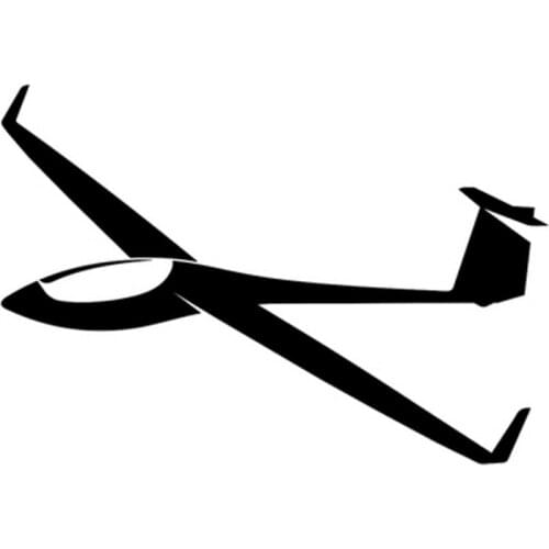 Dawasaru Car Sticker Art Glider Pilot Motorcycle PVC Sticker Laptop Truck Motorcycles Auto Accessories Decoration 18cm*12cm