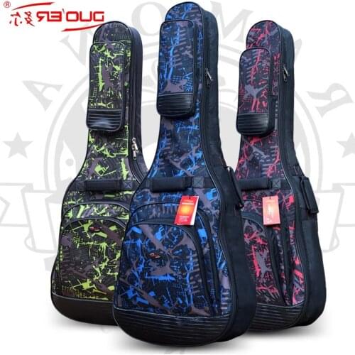Top quality large 42 wood classica acoustic guitar bag gig soft case cover package with straps padded backpack waterproof