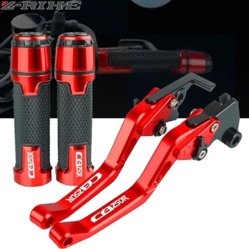 For Honda CB250R CB 250R 2017 2018 2019 Motorcycle Accessories Aluminum Extendable Brake Clutch Levers Handlebar Hand Grip Ends