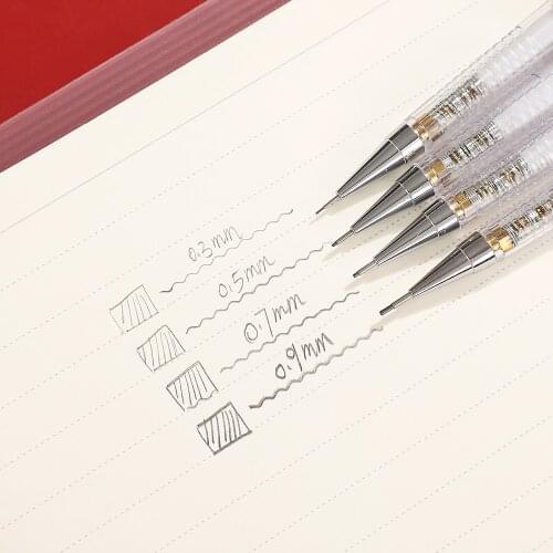 JIANWU 12pcs/set Plastic/metal Mechanica Pencil Set Practice Word Student Drawing Exam with Sketch Student Stationery Supplie
