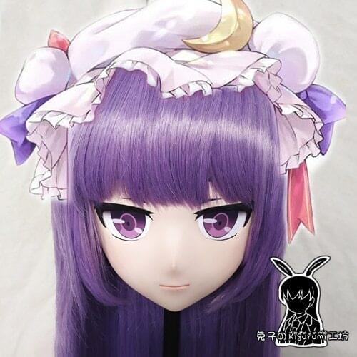 KM298)Quality Handmade Female Resin Cosplay Japanese Role Play Kigurumi Mask Crossdresser Doll Transgender Mask