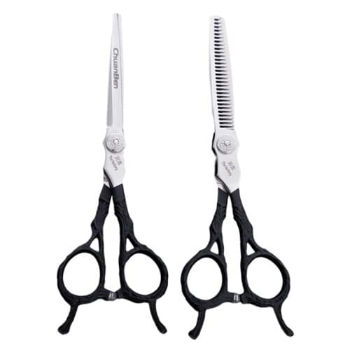 Beauty Thinning 6 inch barber baby damascus japan steel dogs hair dresser dressing cutting scissors Kit