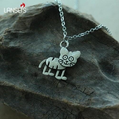Lanseis 20pcs cute animal necklace pendant women Kawaii tiger pendant