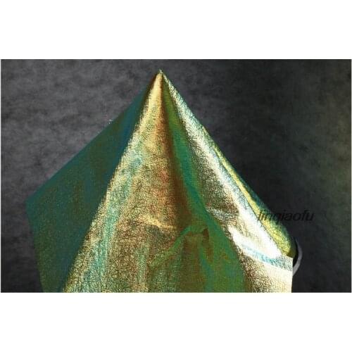 Line laser magic leather cloth High-grade waterproof creative design laser clothing fabric