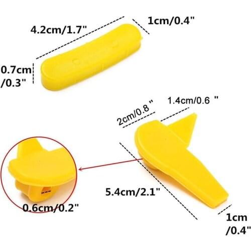 Kit Protector Nylon Plastic Tire Changer Set Tool Yellow Demount Insert