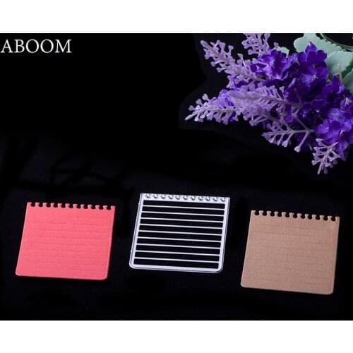 ABOOM New 1PC Metal Carbon Steel Scrapbook Notebook Decorative DIY Card Making Machine Cutting Dies Embossing Folder Card Mold