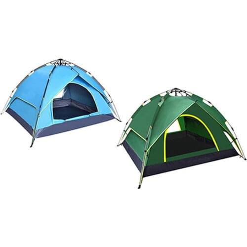 Outdoor Pop Up Tent Waterproof Easy Setup Double Layer Camping Tent Anti UV Sun Shelter Awning For Camping Travel Hiking