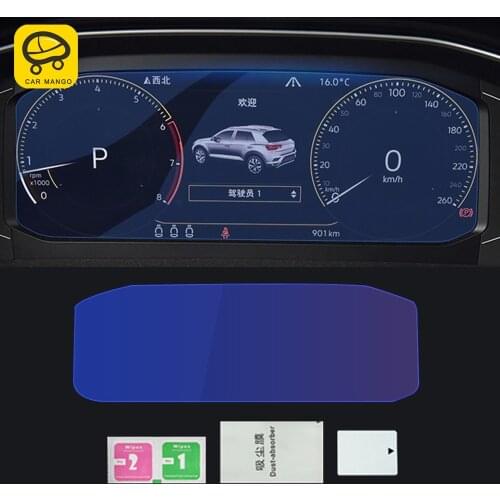 CarManGo Car Dashboard Panel Speedometer Film Monitor Screen Protector Protective Film Sticker for VW Volkswagen T-Roc 2017-2020