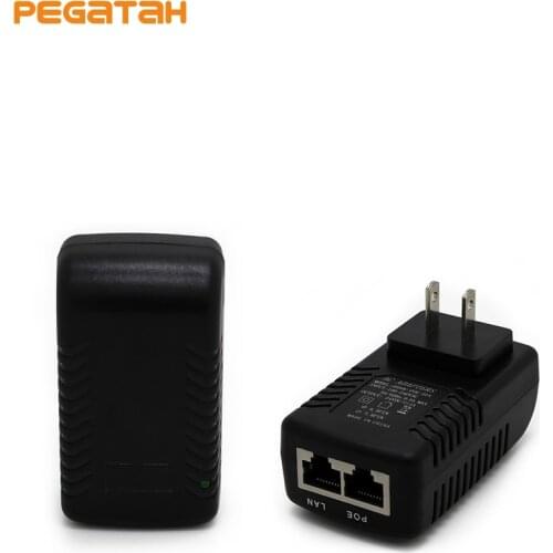 POE Injector AC220V to DC12V 2A POE Power Over Ethernet Injector Adapter EU/UK/US Optional
