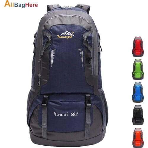 Hot Outdoor Backpack Large Capacity 60L Mountaineering Sports Bags Quality Students Travel Leisure Hiking Climbing Bag Men Women