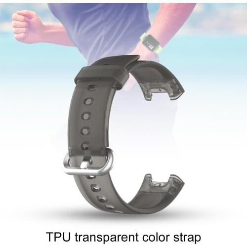 Watch Strap Professional Sweat-proof Transparent Replacement Sports Watch Band for MI Watch Lite Global Version for Redmi Watch