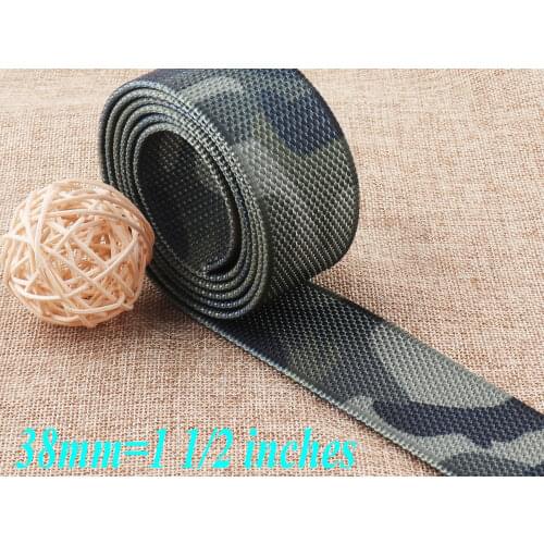 38mm Green Nylon webbing strap dog collar Belting Bag handle bag webbing Pet Collars Leash tote handbag Leather belt-1 1/2"