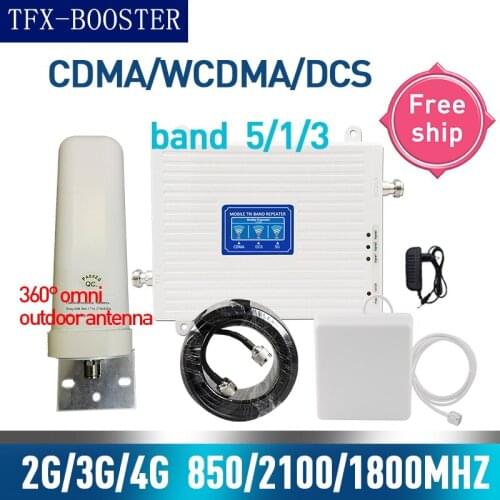 TFX-BOOSTER 850/1800/2100 GSM Mobile Signal Booster cellular Amplifier 4G signal booster CDMA DCS WCDMA 2g 3g 4g Signal Repeater