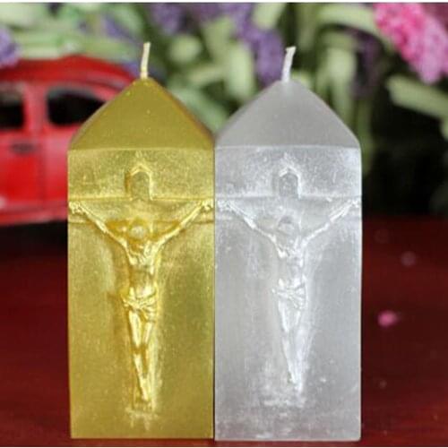 Silicone DIY Church Jesus handmade soap candle cake decorating mold