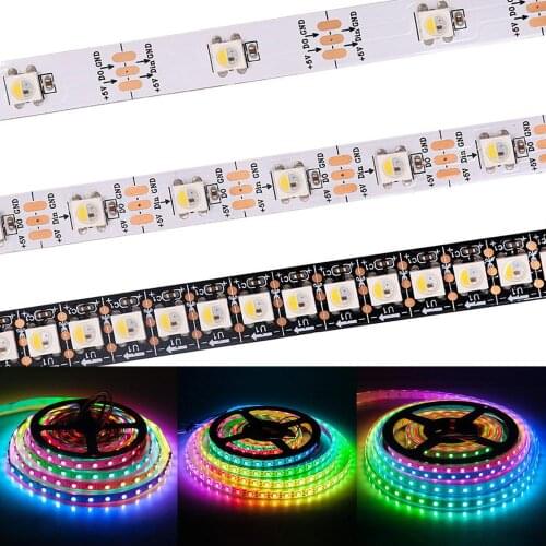 SK6812 RGBW (similar ws2812b) 4 in 1 1m/4m/5m 30/60/144 leds/pixels/m;individual addressable led strip IP30/IP65/IP67 DC5V