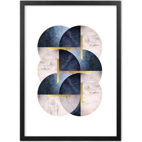 Nordic Modern Light Luxury Geometric Abstract Nordic Art Wall Art Paper Painting Landscape Wall Pictures For Living Room Decor