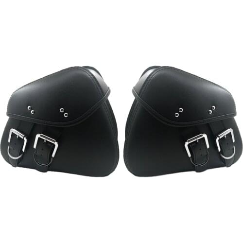 Universal Motorcycle Saddle Bags Side Luggage Bag Waterproof Sports PU Leather Storage Tool Moto One Pair Accessories