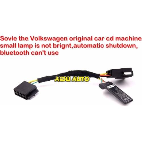 INSTALL RCN210 UPGRADING CONVERSION CABLE With CanBus Gateway emulator Simulator For Polo