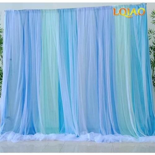 2020 Mixed Ice Silk Backdrop 10x10 Wedding Birthday Curtain Chiffon Surface Draps Fabric Photography Youtube Video Background