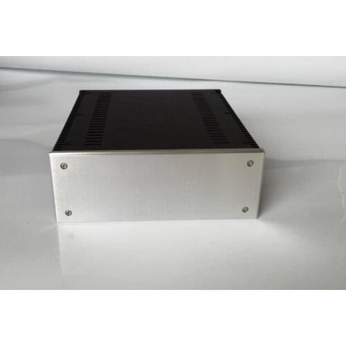 2409A CNC Full aluminum chassis 2 side radiatie HIFI audio box amplifier case 10W1969 240mm*90mm*257mm