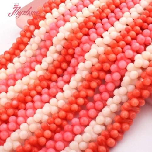 3x8mm Peanut Red Pink Orange Coral Natural Stone Spacer Beads For DIY Accessories Necklace Bracelet Earrings Jewelry Making 15"