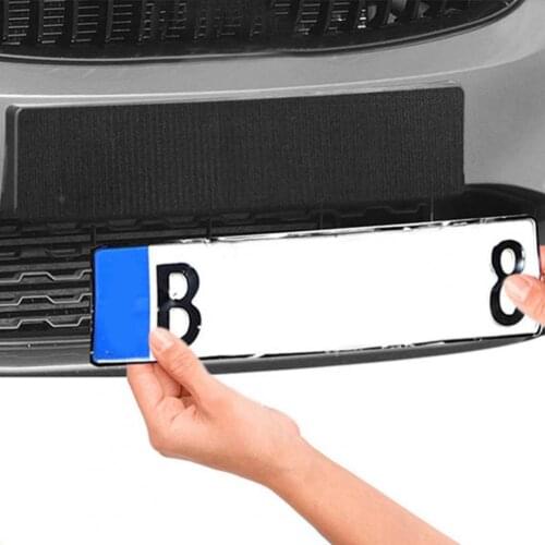 4Pcs/Set Frameless License Plate Holder Weather-proof Durable Universal Number Plate Holder for Vehicles Exterior Accessories