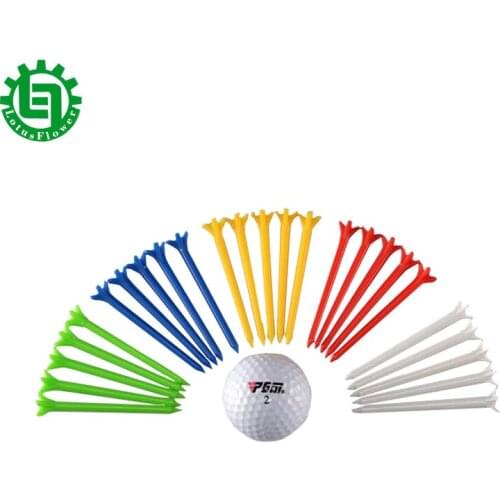 50Pcs Zero Friction Golf Ball Holder Seat 5-prong Performance Golf Tee Plastic Ipomoea 83mm Golf Tees Clip Markers Pin Step Down
