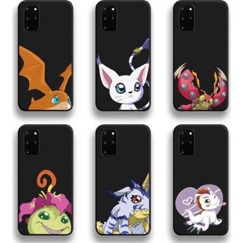 Anime Digimon Cute Monster Phone Case For Samsung Galaxy S21 Plus Ultra S20 FE M11 S8 S9 plus S10 5G lite 2020