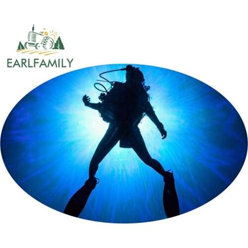 EARLFAMILY 13cm x 8.4cm for In Their Own League Diver Car Stickers Scratch-Proof VAN Decal Personality Graffiti Car Accessoires