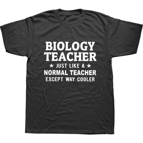New Summer Style Cotton Short Sleeve Oversized Funny Biology Teacher T Shirt Graphic Harajuku Hip Hop T-shirt Streetwear