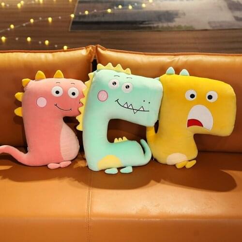 Dinosaur Cushion Body Pillows Cartoon Kids Bedroom Decoration Sofa Decorative Cushions Cute Office Chair Plush Toys Home Decor