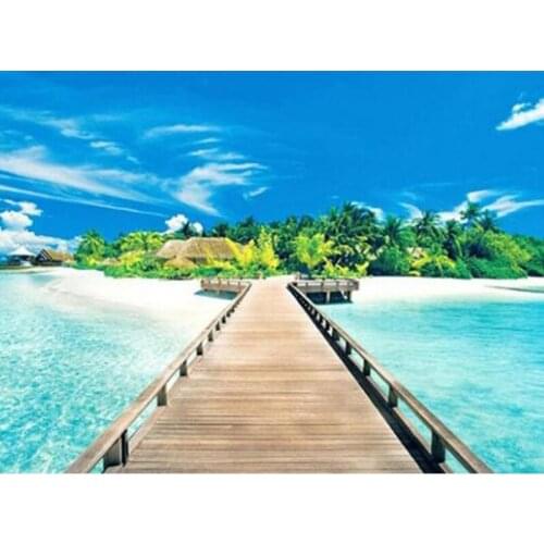 Full Square Round Drill 5D DIY Diamond Embroidery Seascape Cross Stitch Rhinestone Mosaic Painting Handmade Gift