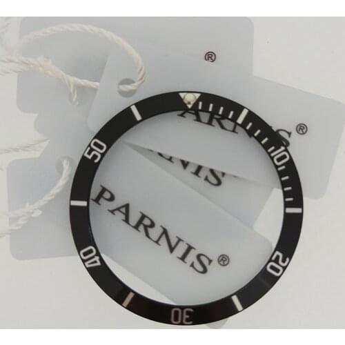 Parnis 40mm Ceramic Bezel Insert for Mens Watch Original Model PA6050 Ceramic Bezel Insert
