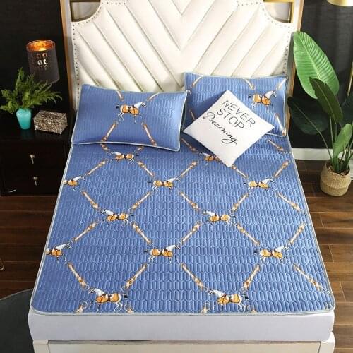 Three-piece Thai latex mattress set with pillowcase Three-dimensional quilted latex mattress luxury homeuse mattress