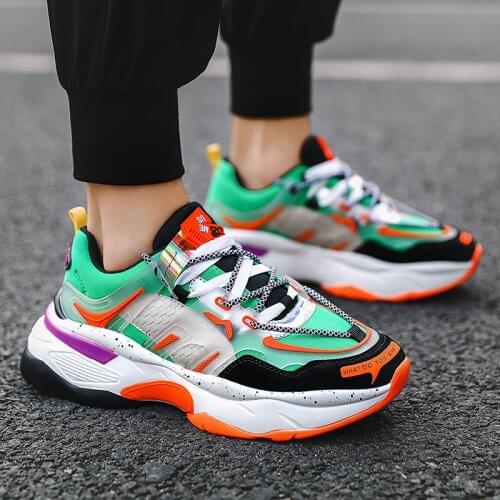 Colorful Designer Shoes Men Hip Hop Fashion Chunky Sneakers Men Soft Comfortable Brand Shoes for Male Casual zapatillas hombre