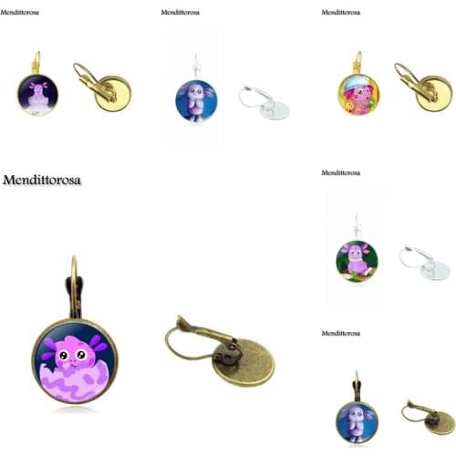 Mendittorosa Best Love Women Bronze/Silver/Golden Clip Ear Hook Drop Earrings Jewelry Fashion Handmade Statement Russian Luntik