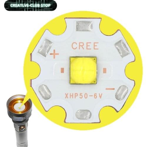 High Power Original CREE Lamp Bead Diode Copper XHP50.2 LED Emitter 6V 2Generation 6000K-6500K 20mm For Flashlight Part Bulb DIY