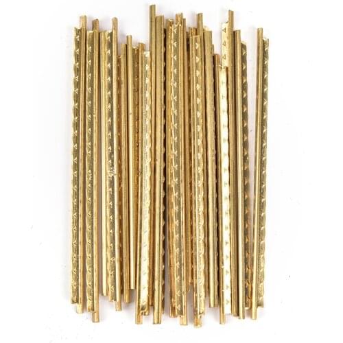 19 Pcs Brass Classical Guitar Frets Acoustic Guitar Fret Wire Set Width 2.2 mm