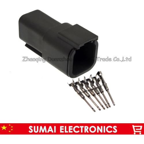 Deutsch male DTM04-6P 6 Pin heavy truck/car fittings harness plug for BMW Benz ect.car