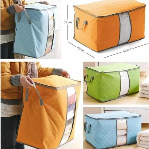 Non Woven Storage Bags for Toys Clothing Blanket Pillow Quilt Folding Bedding Organizer Box Case Home Closet Storage Bag for Kid