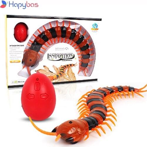 NEW Infrared RC Remote Control Simulation Centipede Creepy-Crawly Kids Toy Gift Orange&Black