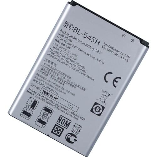 Original BL-54SH Phone Battery for LG Optimus LTE III 3 F7 F260 L90 D415 US780 LG870 US870 LS751 P698 MAGNA 2540mAh
