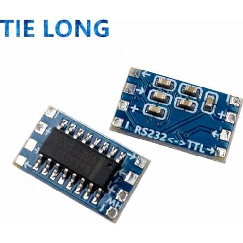 TIELONG 10pcs/lot mini RS232 MAX3232 Levels to TTL level converter board serial converter board Dropshipping