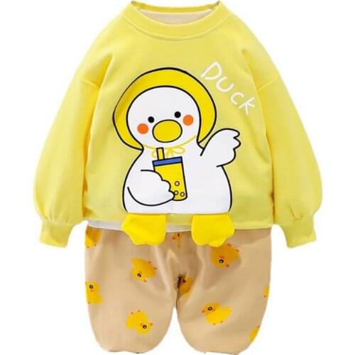 Toddler Boy Clothes Set Cartoon Children Girls Tracksuit Outfits Cotton 2 pcs 5 Years Sport Wear Little Child Infant Suit Autumn